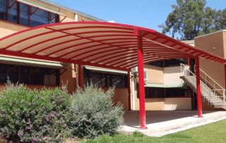 Aesthetic Red Pergola