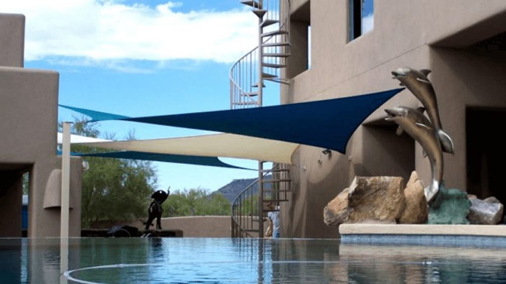 Sail Shade at the pool